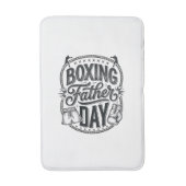 Boxing Father Day Vintage Engraving Shirt Design_1 バスマット (正面縦)