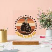 Boxing Father Day Vintage Gloves Shirt Design_1 アクリルサイン (ウェディング)