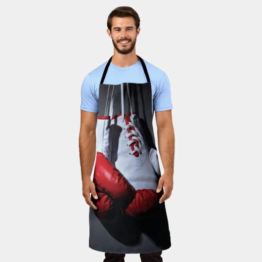 Boxing gloves エプロン (着用した状態)