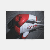 Boxing gloves フリースブランケット (正面(横))