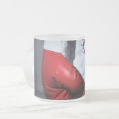 Boxing gloves フロストグラスマグカップ (正面左)