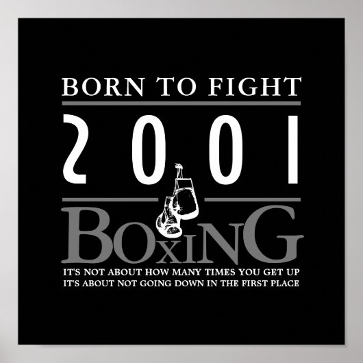 Boxing Gloves, Born to Fight ポスター (正面)