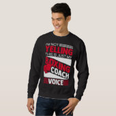 Boxing Gloves Coach Kickboxing MMA Workout Boxing スウェットシャツ (正面フル)