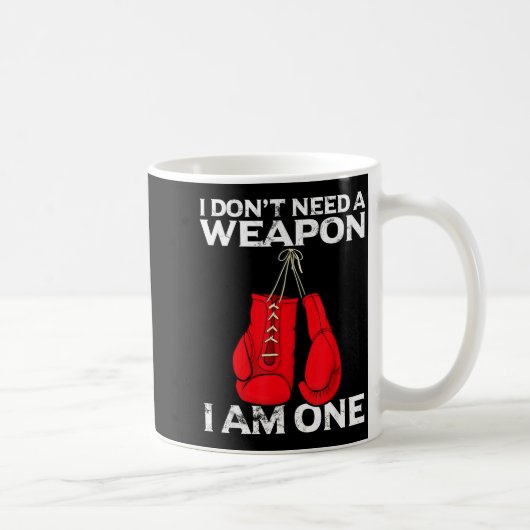 Boxing Gloves I Don't Need A Wean Combat Boxer  コーヒーマグカップ (右)