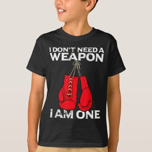 Boxing Gloves I Don't Need A Wean Combat Boxer  Tシャツ (正面)