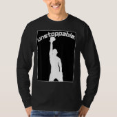 Boxing Graphic Gym Workout Motivation Unstoppable Tシャツ (正面)