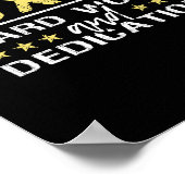 Boxing Hard Work And Dedication - Kickboxing Gym B ポスター (角)