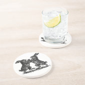 Boxing Hares – Haunted Ink Woodland Duel コースター (側面)