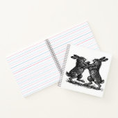 Boxing Hares – Haunted Ink Woodland Duel ノートブック (内部)