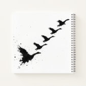 Boxing Hares – Haunted Ink Woodland Duel ノートブック (裏面)