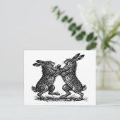 Boxing Hares – Haunted Ink Woodland Duel ポストカード (スタンド正面)