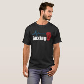 Boxing Heartbeat Lifeline - Funny Boxer EKG Pulse  Tシャツ (正面フル)