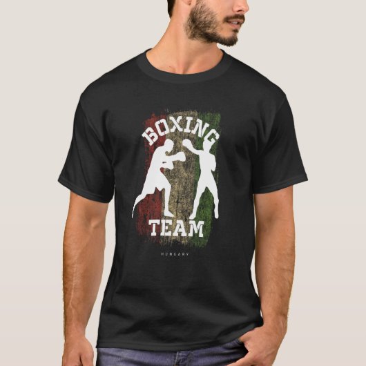 Boxing Hungary Combat Sports Fighter Boxing Tシャツ (正面)
