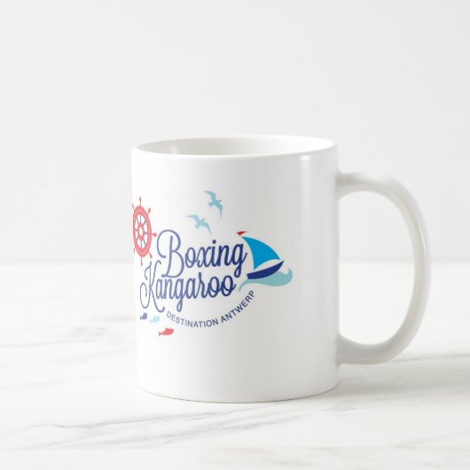 Boxing Kangaroo Cup コーヒーマグカップ (右)