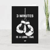 Boxing Kickboxing Boxer 3 Minutes Is A Long Time F カード (正面)