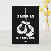 Boxing Kickboxing Boxer 3 Minutes Is A Long Time F カード (黄色い花)
