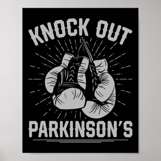 Boxing Kickboxing Fighter Knock Out Parkinsons  ポスター (正面)