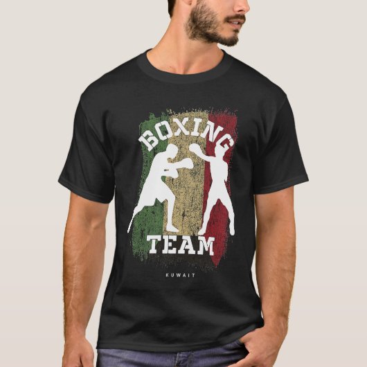 Boxing Kuwait Combat Sports Fighter Boxing Tシャツ (正面)
