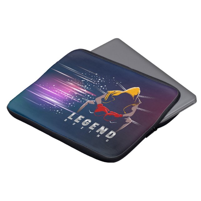 Boxing Legends | 13" ラップトップスリーブ (正面上部)