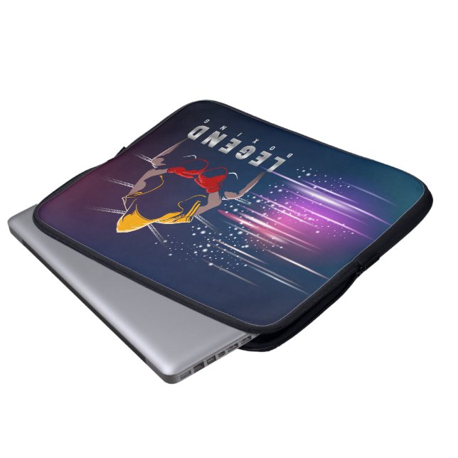 Boxing Legends | 15" ラップトップスリーブ (正面下部)