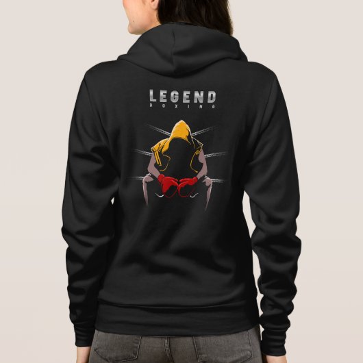 Boxing Legends | Women Full-zip パーカ (裏面)