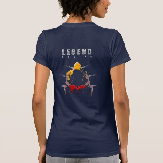 Boxing Legends | Women Slim Fit Tシャツ (裏面)