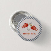 Boxing Little Champion Mother To Be Baby Shower 缶バッジ (正面&裏面)