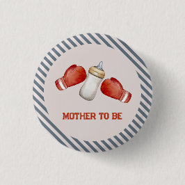 Boxing Little Champion Mother To Be Baby Shower 缶バッジ