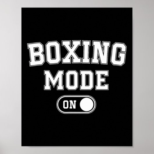 Boxing Mode On Funny Boxer Gift Fighter Coach Trai ポスター (正面)