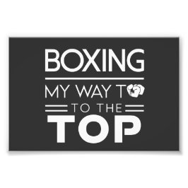 Boxing Motivation Quote Bold Minimal Typography フォトプリント