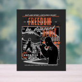 Boxing Motivation Rebel Fighter Gym Decor アクリルサイン (ニュートラル)