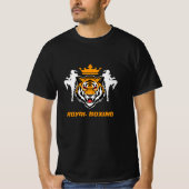 Boxing Muay Thai Tiger Fighter Tシャツ (正面)