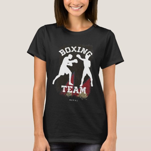 Boxing Nepal Combat Sports Fighter Boxing Tシャツ (正面)