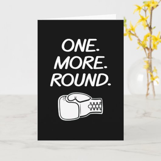 Boxing One More Round Boxer Box カード (黄色い花)