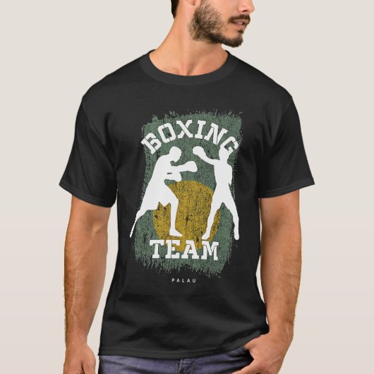 Boxing Palau Combat Sports Fighter Boxing Tシャツ (正面)