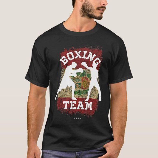 Boxing Peru Combat Sports Fighter Boxing Tシャツ (正面)