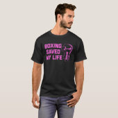 Boxing Pink Gloves Saved my Life Tシャツ (正面フル)