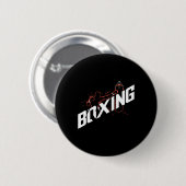 Boxing Punching Byg Boxing Kickboxing Boxing Lover 缶バッジ (正面&裏面)
