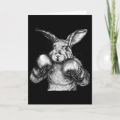 Boxing Rabbit Boxing Gloves Kickboxing Funny Boxer カード (正面)