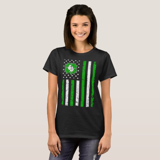 Boxing Retro St Patricks Day Irish Sport American  Tシャツ (正面フル)