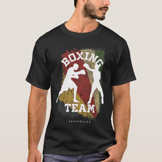 Boxing Seychelles Combat Sports Fighter Boxing Tシャツ (正面)