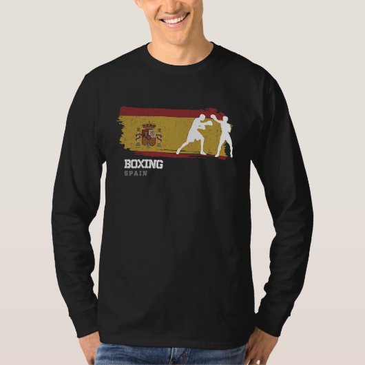 Boxing Spain Combat Sports Fighter Boxing Tシャツ (正面)
