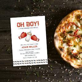 Boxing Sport Little Champion Baby Shower  招待状