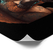 Boxing Squirrel Boxer Boxing Gloves Kickboxing Mma ポスター (角)