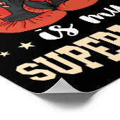 Boxing Superpower Boxing Gloves Kickboxer Kickboxi ポスター (角)