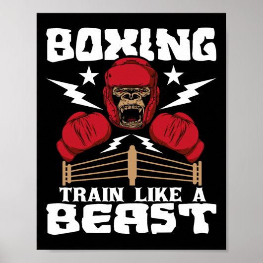 Boxing Train Like A Beast - Kickboxing Kickboxer G ポスター (正面)