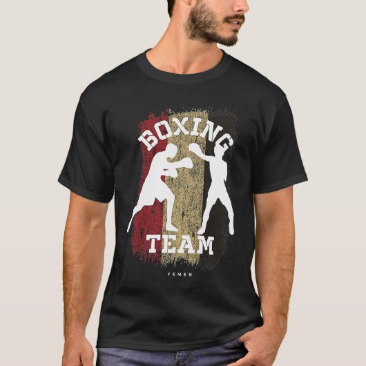 Boxing Yemen Combat Sports Fighter Boxing Tシャツ (正面)