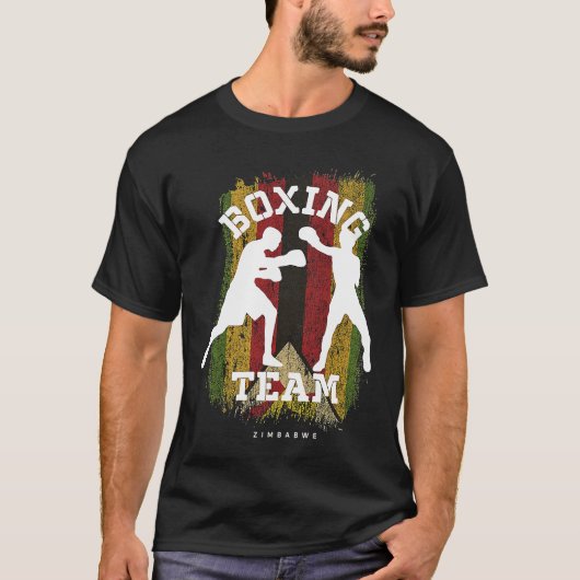 Boxing Zimbabwe Combat Sports Fighter Boxing Tシャツ (正面)