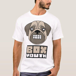 Boxmouthのパグ犬 Tシャツ