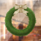 boxwoodリース(弓名前をカスタムするまたはグリーティング) ウィンドウサイン (シート2)